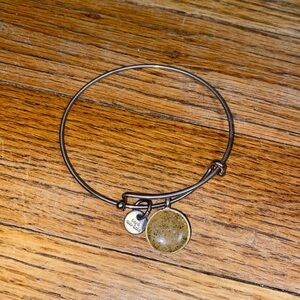 Dune Sand Filled Charm Bangle Bracelet